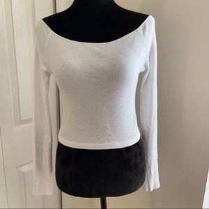 Brandy Melville Off-the-shoulder Crop Top